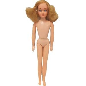Skipper Barbie Doll 1953 Mattel Blonde Swimsuit Beautiful EYELASHES Vintage